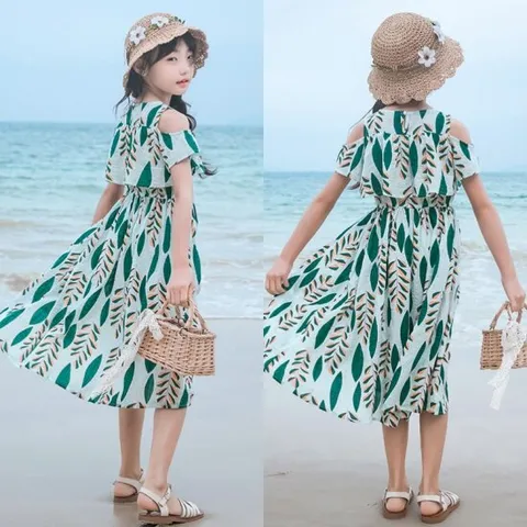 삐삐네옷가게 여아 주니어 여름 휴가 리조트 바스 원피스
