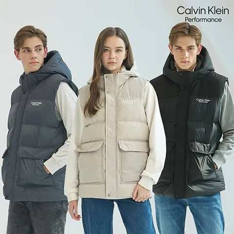 CK 캘빈클라인 퍼포먼스 남녀공용 후드 패딩 베스트 1종