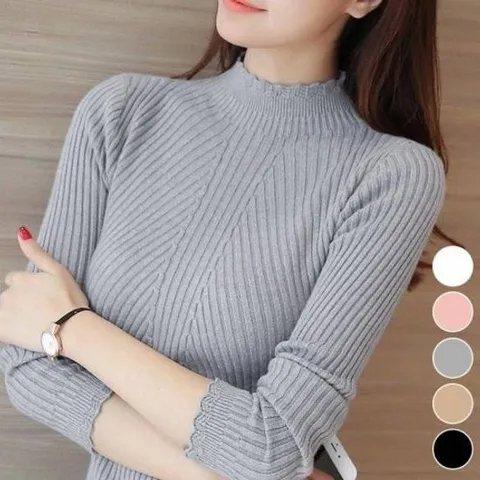 니트티셔츠 스웨터 Asbestose 반폴라