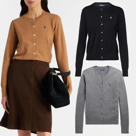폴로 랄프로렌 피마코튼 블렌드 여성 가디건 4Color