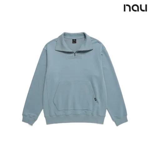 [ 롯데백화점 ]나우  (1NUTSF3909_DB) U 하프집업스웻셔츠 D.BLUE