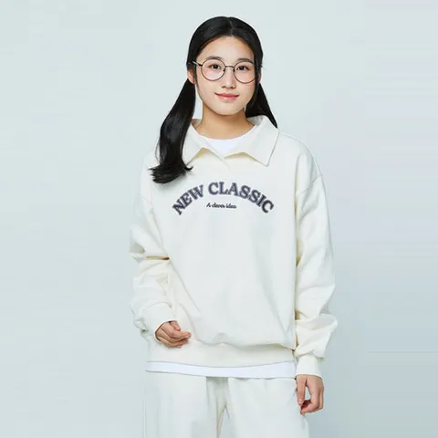 [소이] 여자 봄이월 레터링카라바이오맨투맨티(25S5454)