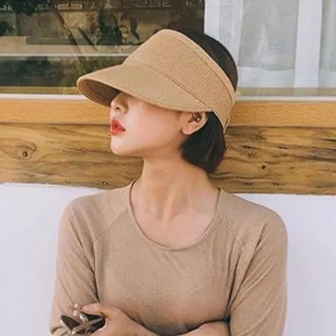썬햇 햇빛가리개 여름챙모자 모자 플랩캡 자외선차단 캠핑 썬캡 베이직시크 여성 여자 데일리 쿨 밀짚 벙거지 사파리 캠핑 나들이 휴대용 큰챙 돌돌이