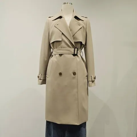 [ 롯데백화점 ][비지트인뉴욕]정통 기본 바바리 트렌치 코트 VB2BB92