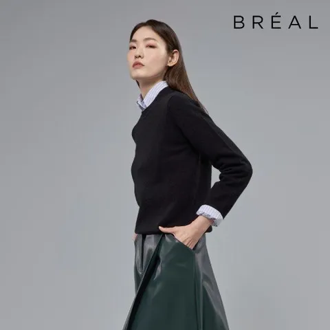 브리엘 아트웍 니트 1종_블랙 [런칭 가격 59,900원]