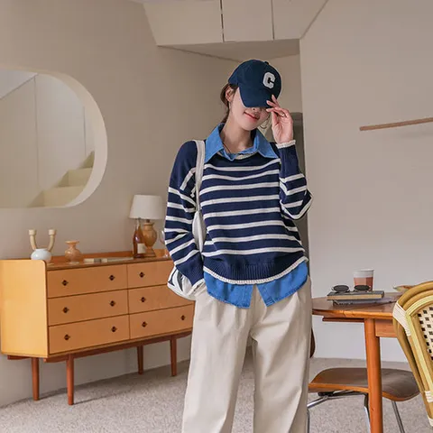 [나크21] (55~88) 레이어드를 한듯한 니트 DM33-T-39