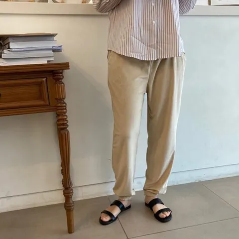 [체험특가]코듀로이 조거 팬츠 원가이하 여성 홈웨어 이지웨어