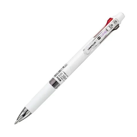 라인플러스 3색 볼펜 M-LINE3(검.적.청)0.38(화이트) 필기도구