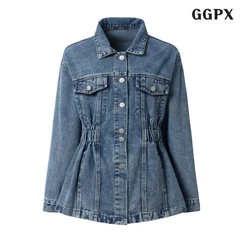 [GGPX]셔링 데님 자켓 (GPAJK002D)