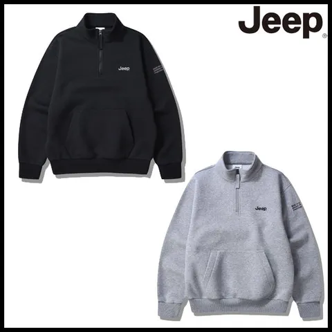 [ 롯데백화점 ][지프]남여공용 사이바 트임포켓 반집업 맨투맨 티셔츠 JP4TSU848