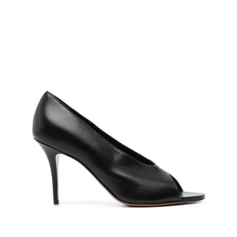 아미나 무아디 힐 펌프스 JULIANNE PEEP BLACK