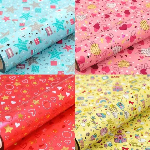 포장지 증착 비닐 롤 4종 - 사이즈(대)