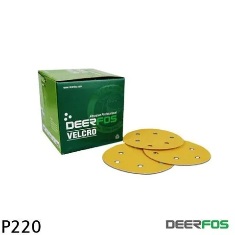 디어포스 125mm 6H 샌드페이퍼 100매입 220방 샌드페이퍼