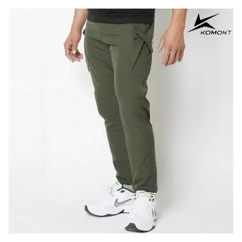 [코몽트][코몽트] 빅포켓 허리밴딩 카고 팬츠_카키