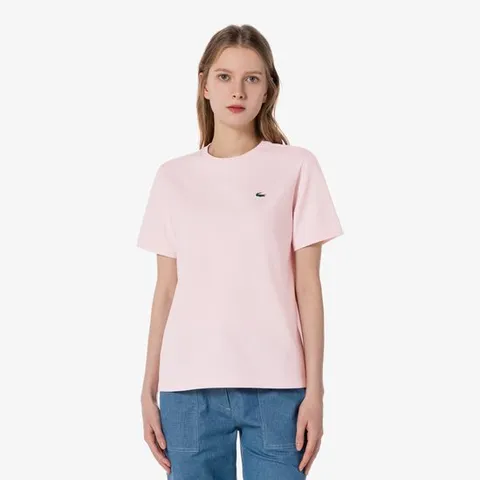 라코스테 공식 여성 기능성 면 반팔 티셔츠 TH781E-55GF T03