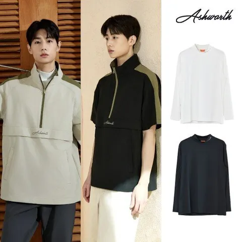 애시워스  최신상 남성 아노락 세트 3종 (반팔 아노락 1 +베이스레이어 2)
