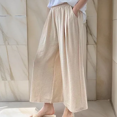 [옷자락]여자 치마 밴딩팬츠 편한 통 바지