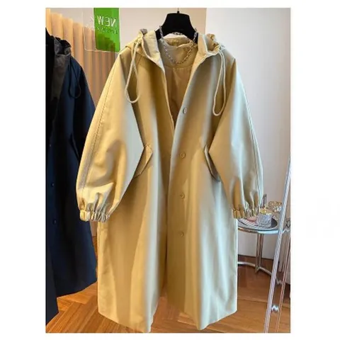 [휴드] 2color 퀘이 봄가을 후드 코트