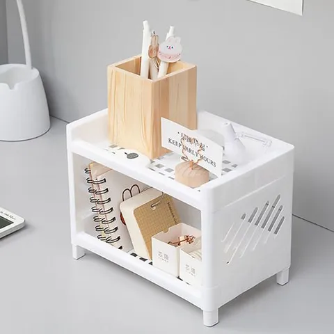 다용도선반 2단 책상 미니 선반 정리대 화장품 소품 정리함