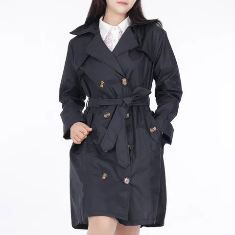 다크 트렌치 방수 레인코트 골프비옷