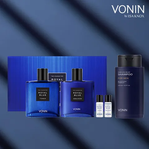 보닌 남성 기초 더 캐릭터 로열블루 싱글세트(기획1세트+샴푸)