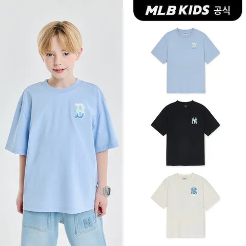 [택가49,000][MLB키즈 공식] 클래식 모노그램 그라데이션 빅럭스 티셔츠(3color)7ATSM045