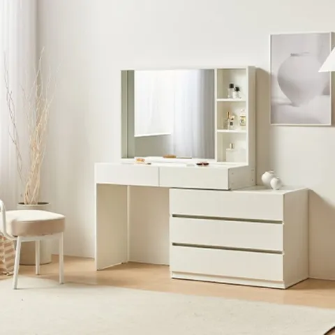 [비밀특가] 나오미 확장형 콘솔 서랍장 화장대 1000