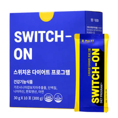 스위치온 다이어트 프로그램 30gx10포 프로틴 분리유청단백질 분말 파우더