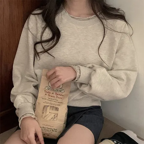 [하젤] 스트라이프 이너 레이어드 티셔츠_S5025