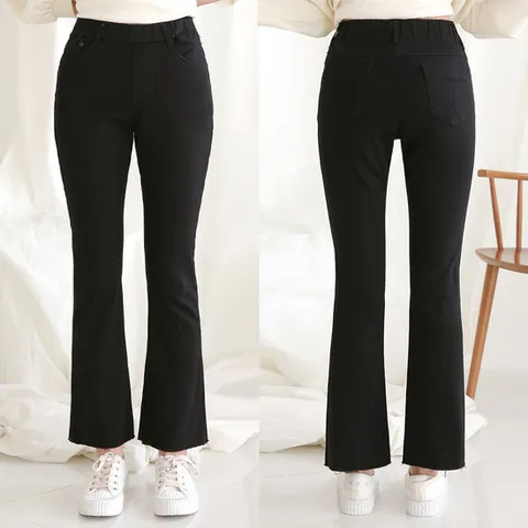 여성 면 스판 부츠컷 밴딩 바지 -PN0185G- 미시