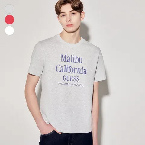 [ AK백화점 ][게스] 남여공용_말리부레터링 반팔티셔츠 (MP2K9437)