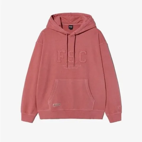 [ AK백화점 ][휠라] 피그먼트 워싱 후드티 FS2POH1106XRED