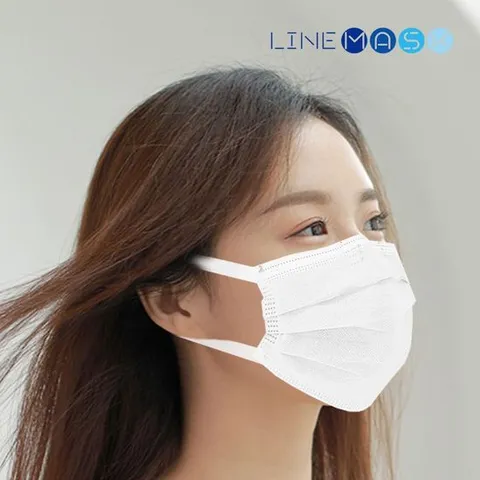 국산덴탈마스크/3중필터/50매/귀편한밴드형구조 덴탈마스크