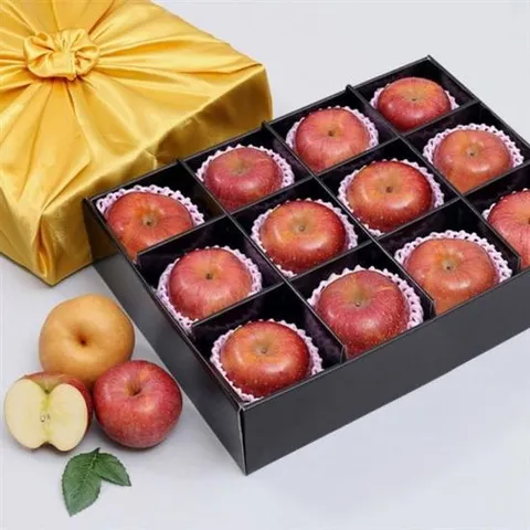 명절선물 초 세트 청송 자연 물 사과 부사 과 부사사과