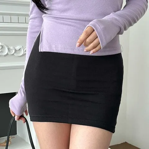 [오너클랜]인기상품 H라인 베이직 미니스커트 면치마 여름 오피