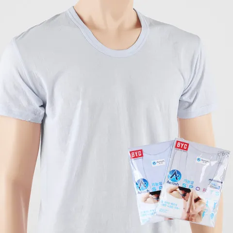 BYC 남자스포츠런닝 반팔 기능성 잘마르는 에어로쉬 런닝구