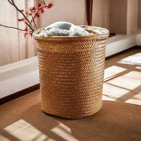 에코벨 라탄화분 바구니 커버 가리개 30X30CM/거치대 스탠드