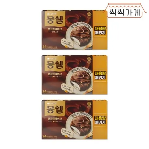 [씩씩가게] 몽쉘 카카오 대용량 24입 x 3ea