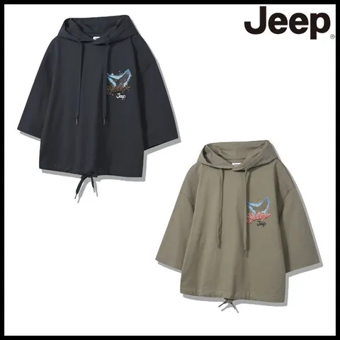 [ 롯데백화점 ][지프] 여성 7부 후드 반팔 티셔츠 JP2THF032