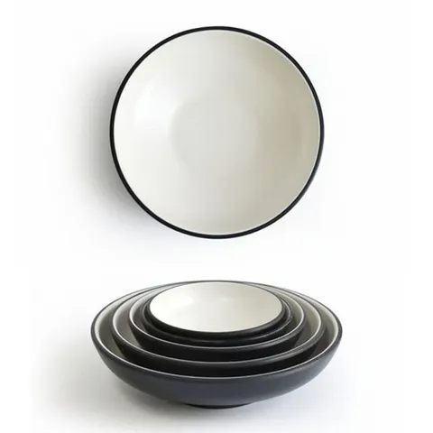 [오너클랜]인기상품 투톤 멜라민 한정식 원형 찬기 반찬그릇 12.