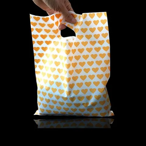 쇼핑봉투 러블리 하트 질긴 쇼핑봉투 40X50cm 100매