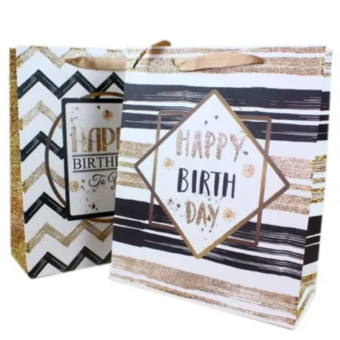 해피버스데이 쇼핑백(대)(12개입) 생활용품