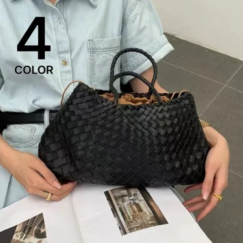인해하우스 / (NEW) 여성 가죽 라탄 짜임 토트백 드래곤백 발레코어백/ 4컬러
