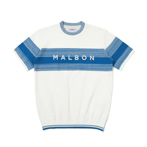 [말본 공식] 말본골프 그라데이션 반팔 여름 니트 BLUE (MAN)