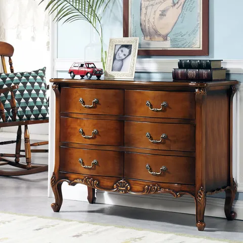 [더리체] 메라토 와이드 원목 서랍장