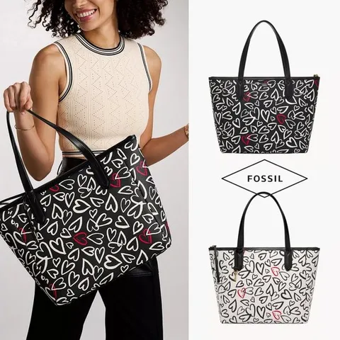 파슬 Fossil SHB2816 여자 가방 프린티드 시드니 토트 숄더백