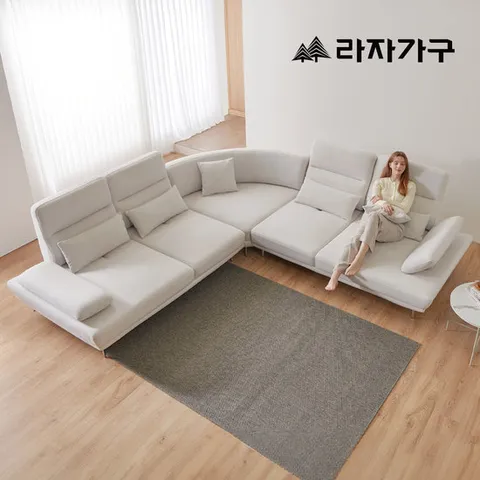 라자가구 로넌 코모도 패브릭 모듈 스윙소파 7인 코너형