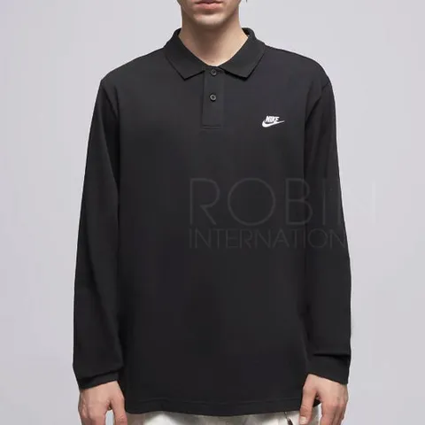 나이키 클럽 니트 긴팔폴로 티셔츠
