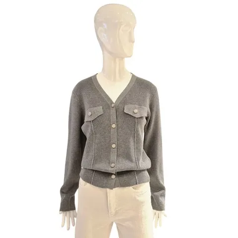 [ 롯데백화점 ][에이비에프지]브이넥 골지 니트 가디건 ADZ5HY38G