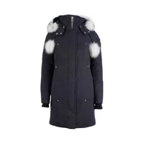 (명품) 무스너클 44 블랙 코튼 스틸링 후드 여성 다